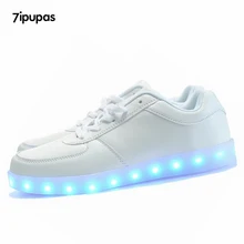 7ipupas Glowing Led Shoes Men Unisex Luxe Brand Casual Light up Calzado Hombre Luminous Chaussure shoes