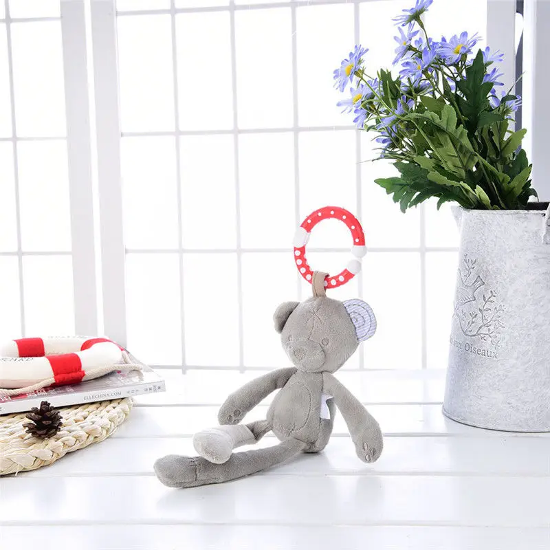 Baby Infant Rattles Hanging Soft Plush Animal Stroller Bell Play Toys Doll Rabbit Bear
