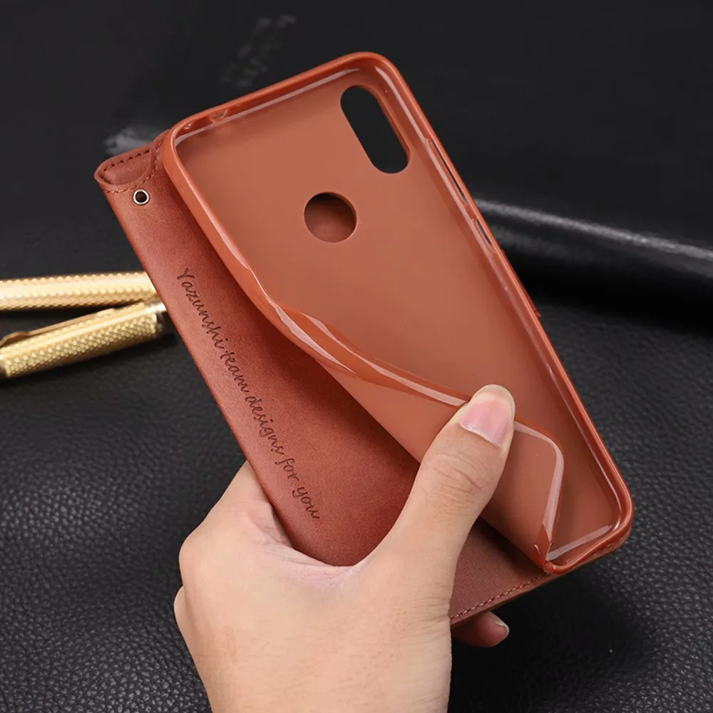 Чехол книжка AZNS из натуральной кожи для Xiaomi Redmi Note 7 6 6A 6Pro 8 5 Plus роскошный Слот карт