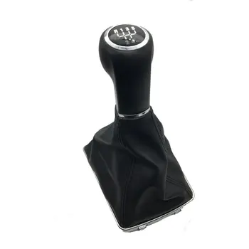 

5 / 6 Speed Car Shift Gear Knob With Leather Boot Chrome For OPEL ASTRA III H 1.6 VAUXHALL 2004 2005 2006-2010
