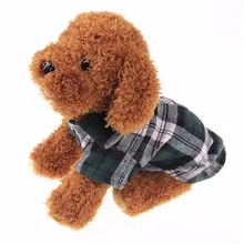 Модная клетчатая Одежда для собак летняя рубашка для собак повседневные топы для собак Одежда для собак и щенков одежда для домашних животных для маленьких собак