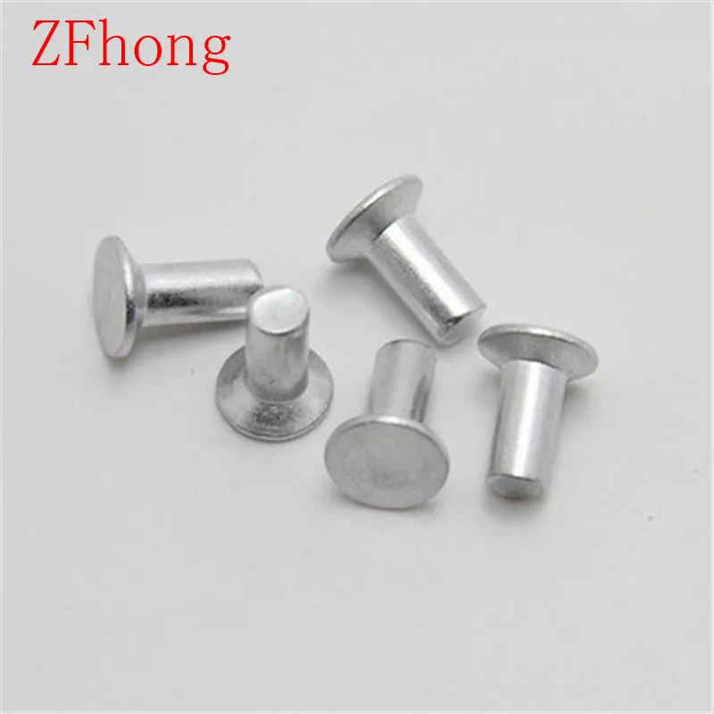 1000PCS M2*5/6/8 diameter 2mm aluminum countersunk head solid rivetin