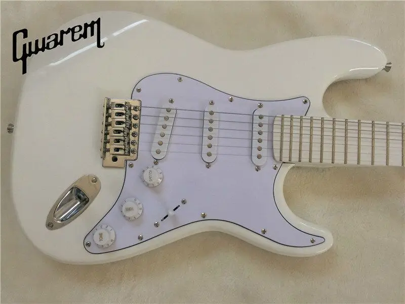 

Electric guitar/Gwarem new st guitar/white neck and body/guitar in china