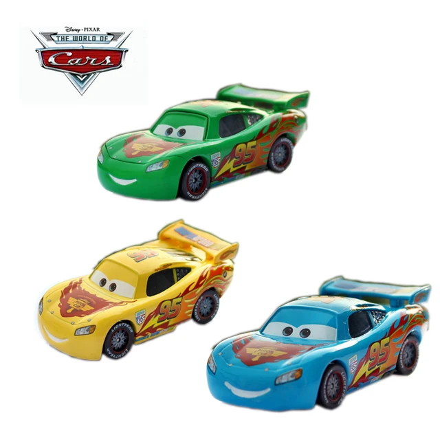155 Disney Pixar Cars Limited Edition Lightning McQueen Yellow Blue