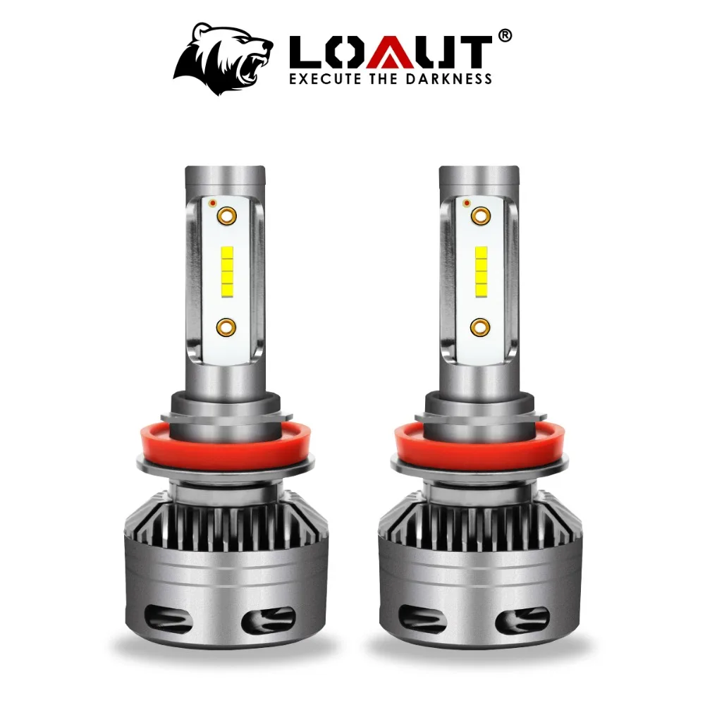 

LOAUT H8 H9 H11 Truck HID LED Headlight Bulbs Factory Auto Car Fog Lights 12V 24v Built-in External Driver Ballast ALL-in-one