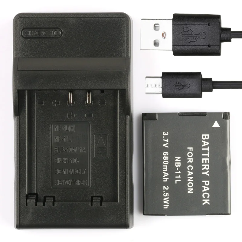 

LANFULANG Replacement NB-11L NB-11LH Battery and Ultra Slim Charger for Canon IXUS 132 133 IXY 120 140 220F 420F 430F 630