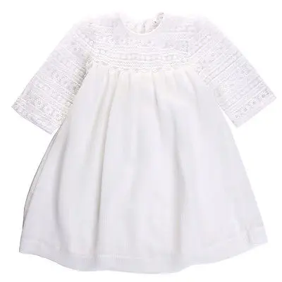 

Chic White Princess Baby Girl Summer Dresses Lace Floral Brief Formal Party Gown Dresses Casual Clothes 3-9 Years