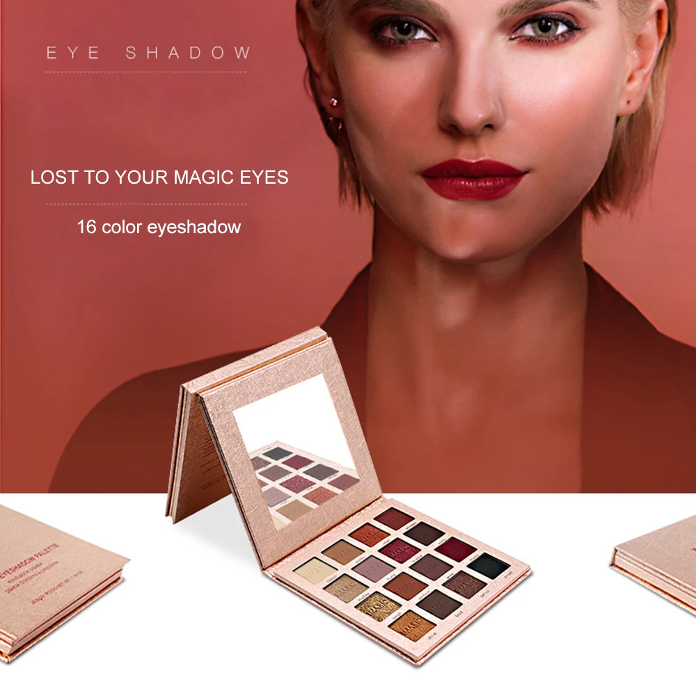 

IMAGIC New Hot Charming Eyeshadow 16 Color Palette Make Up Palette Matte Shimmer Pigmented Eye Shadow Powder cosmetic TSLM1