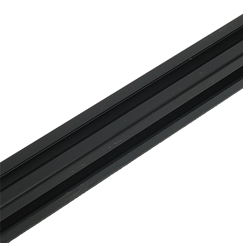 Черная длина 100-1200 мм Т-образный алюминиевый профиль для лазерный гравировальный станок с ЧПУ