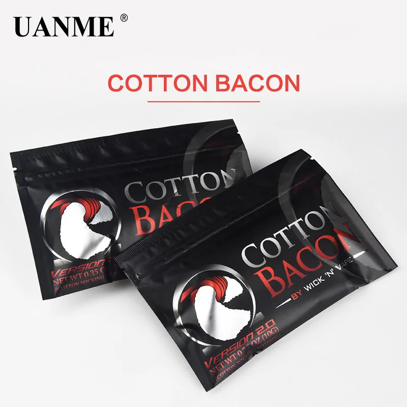 UANME Cotton Bacon Vape Cotton Bacon For RDA RTA RBA Atomizer Vape Accessories E Cigarettes