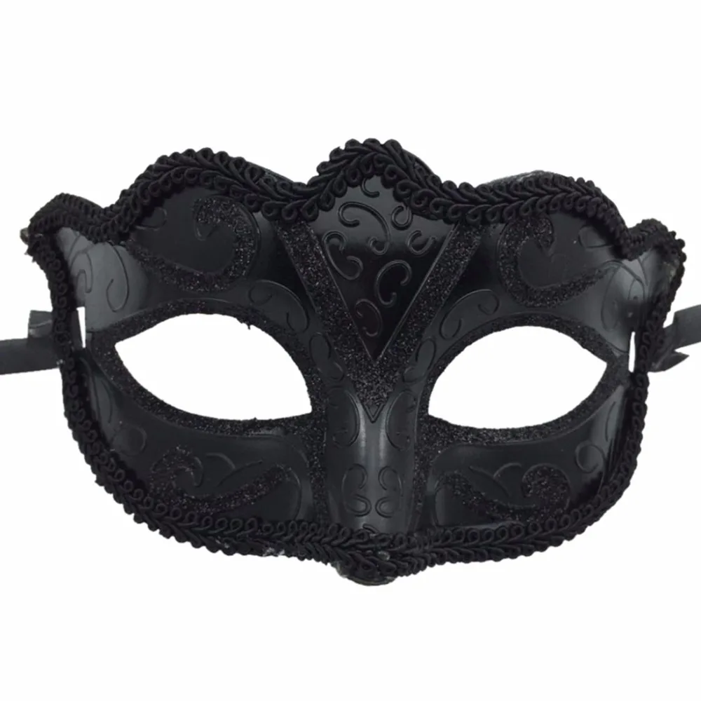 1 шт Горячая Распродажа Мужская Сексуальная Дамская маскарадная бальная маска Венецианская маска на глаза для вечеринок черный карнавальный нарядный костюм вечерние украшения