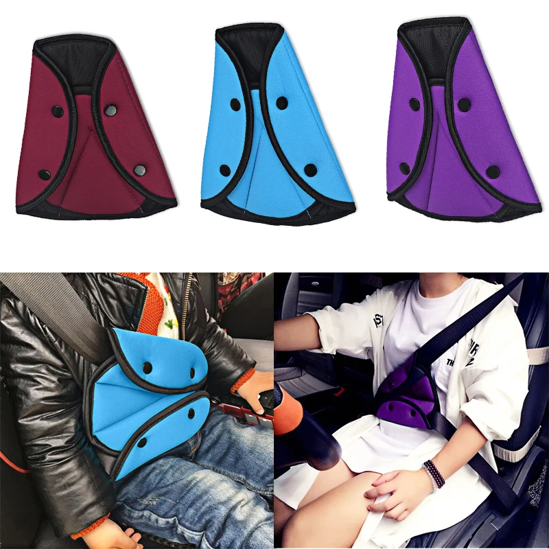 

Car Children Baby Kids Safe Seat Adjuster Belt Protection Positioner Car Safe Fit Seat Belt Adjuster Cover Seat Belts For Baby