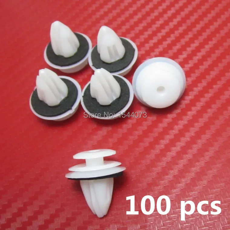 100PCS OEM QUALITY White Type Auto Universal Door Fastener Car Interior