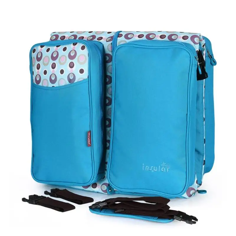 Складная детская кроватка для путешествий с москитной сеткой портативная детская кроватка многофункциональная Мумия сумка для подгузников кормящих сумки на плечо - Цвет: 01