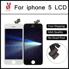 10PCS LOT AAA No Dead Pixel pantalla ecran for IPhone 5 LCD Display Touch Screen Digitizer