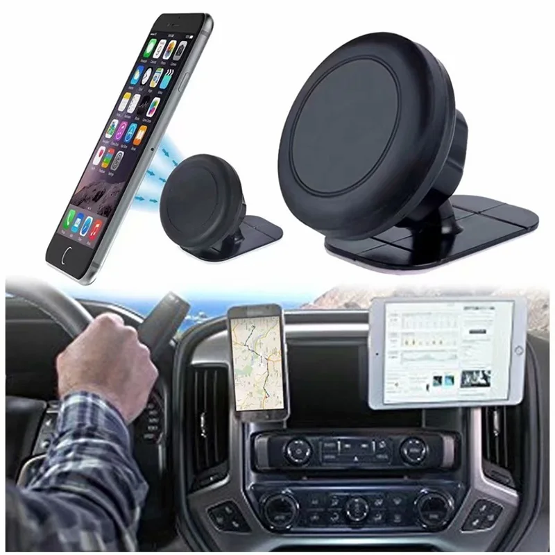 

Universal Magnetic Mobile Smartphone Holder Stand Holder Sockets Support Navigation Bracket Stand Car Phone Holder 360 Degree