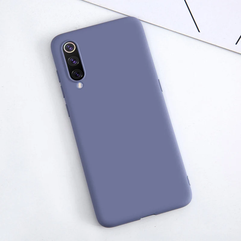 For Xiaomi Mi 9 Case Liquid Silicone Rubber Soft Cover For Xiomi Xiaomi Mi 8 9 SE Explorer Phone Cases Shockproof Coque
