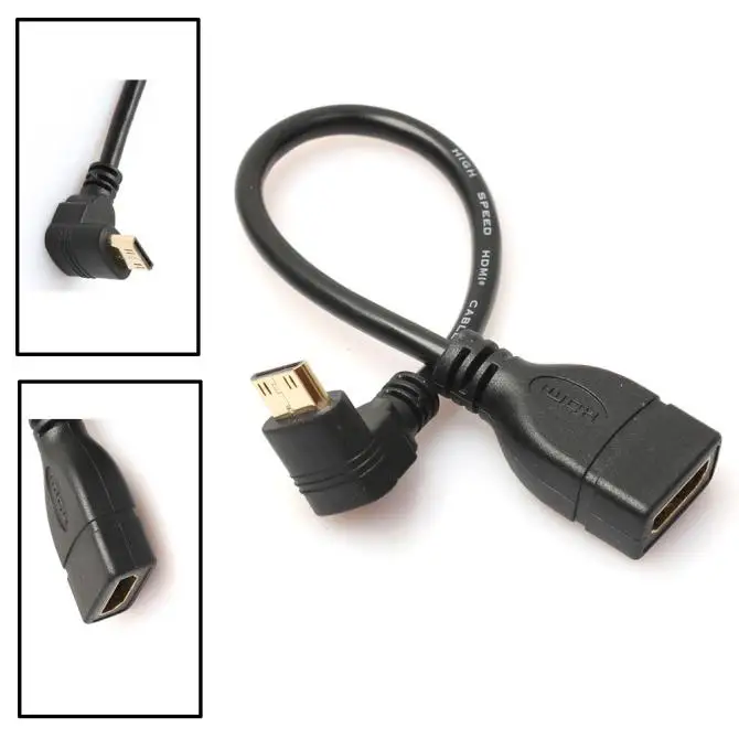 HL Pearstone 5 прямоугольный HDMI Mini Male to HDMI type A Female кабель-адаптер FE13
