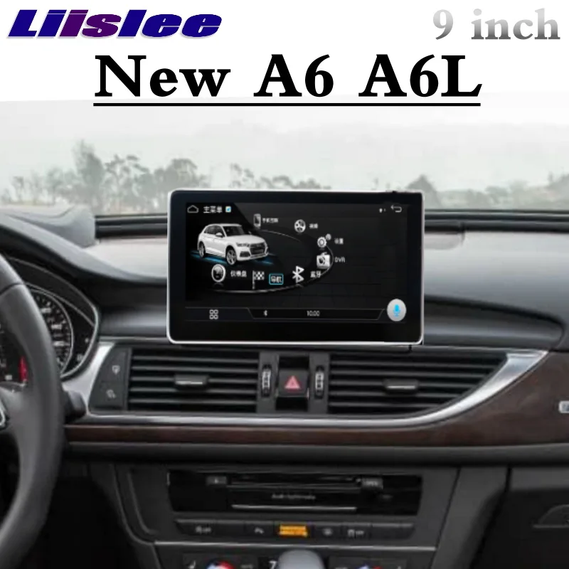 Liislee автомобильный мультимедийный плеер NAVI для Audi A6 A6L 2012 2013~ MMI стиль CarPlay Радио Стерео gps навигация - Цвет: Audi A6