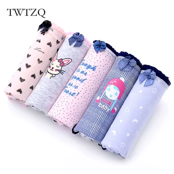 

TWTZQ 5Pcs/Lot New Hot Women Cotton Briefs Rabbit Heart Underwear Women Panties Bow Breathable Ladies Cute Girl Lingerie 2NK069