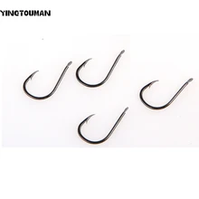 YINGTOUMAN 2 кор./лот 1#-13# в коробке рыболовный крючок черный хит плоские Ise крючки с колючей высокоуглеродистой стальной формы рыболовный крючок