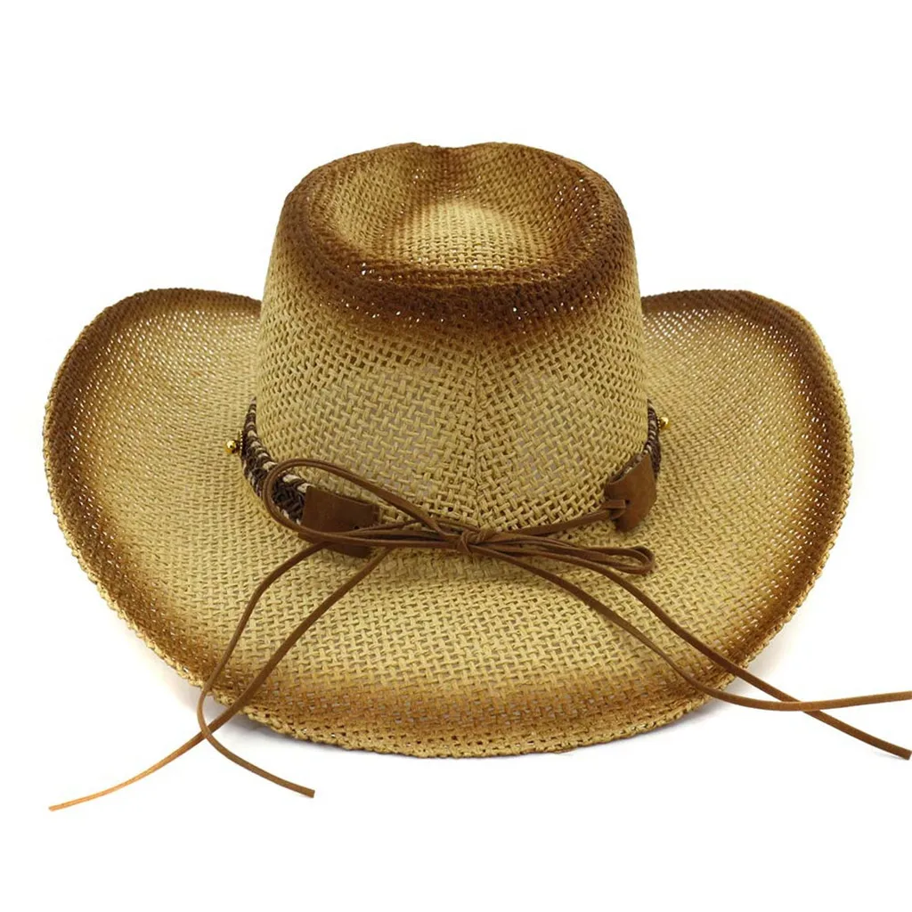 Модные шляпы в западном стиле, защита от солнца, унисекс, ковбойская Кепка, черный, красный, кофейный, коричневый, повседневная искусственная кожа, шляпа, широкие ковбойские шапки# Zer