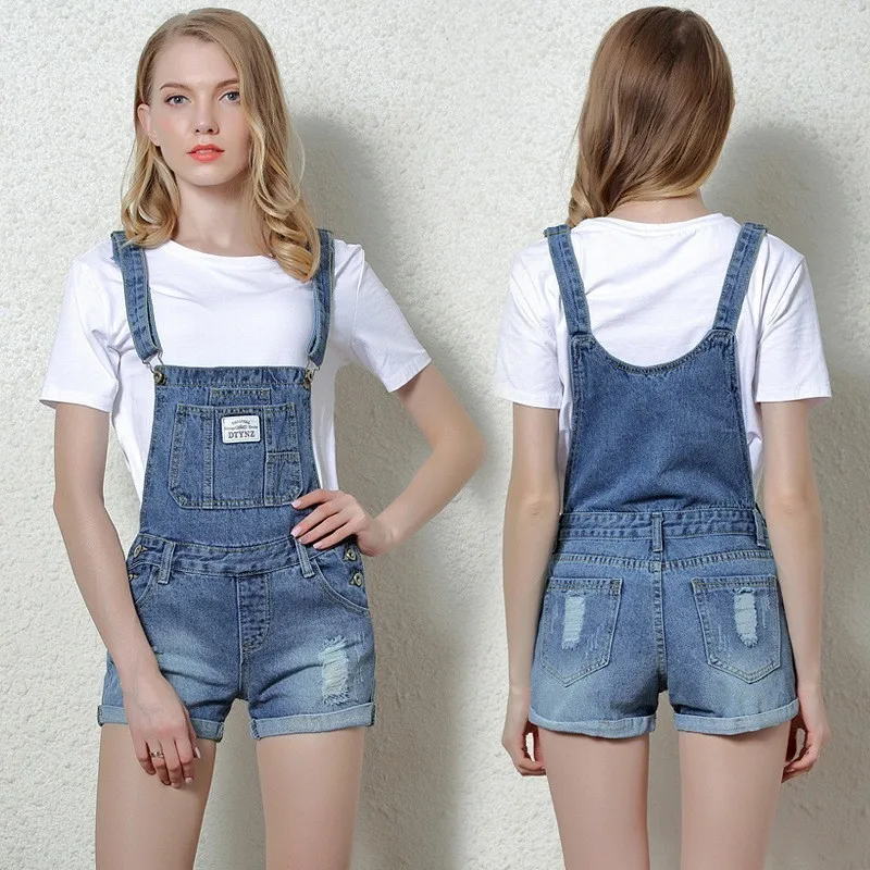 2017 Summer and Autumn holes Gradual Change overalls shortdenim straps shorts flanging denim overalls 9906-1 2017 Summer and Autumn holes Gradual Change overalls shortdenim straps shorts flanging denim overalls 9906-1