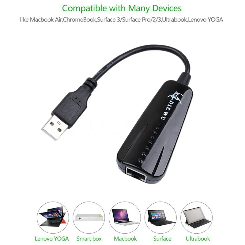 KEBIDU Usb 2,0 Сетевая карта USB для Ethernet RJ45 Lan гигабитный Интернет Ethernet USB адаптер для Windows 7/8/10/XP USB Ethernet