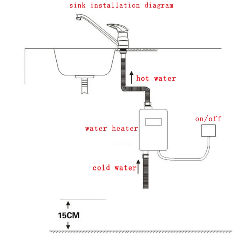ATWFS Мгновенный водонагреватель 3800 Вт безрезервуарный водонагреватель с дисплеем температуры нагрев горячей воды душ кухня Электрический универсальный