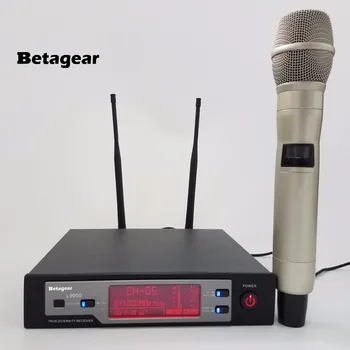 

Betagear Super skm9100 615-655Mhz Wireless Microphone Vocal true diversity microfoon Professional mikrofon digital Mic for stage