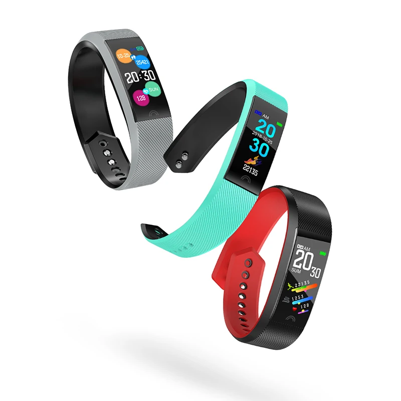 

Smart Wristband Fitness Bracelet 0.96 inch Color LCD Touch Screen Posture Detect Heart Rate Sleep Snap Relogio Inteligente