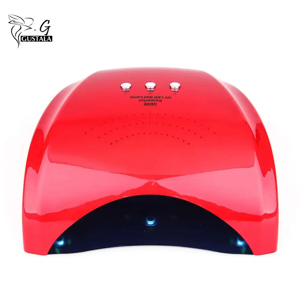 

Gustala 36W UV Lamp Nail Dryer LED Lamp Double Light for Nails Lamp Curing for UV Gel Polish Nail Art Tools Time Setting