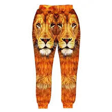 Для мужчин джоггеры Брюки для девочек 3D Треники принт животных символов Лев Кот Волк змея Dog Graphic Свободные повседневные штаны Homme Plus Размеры