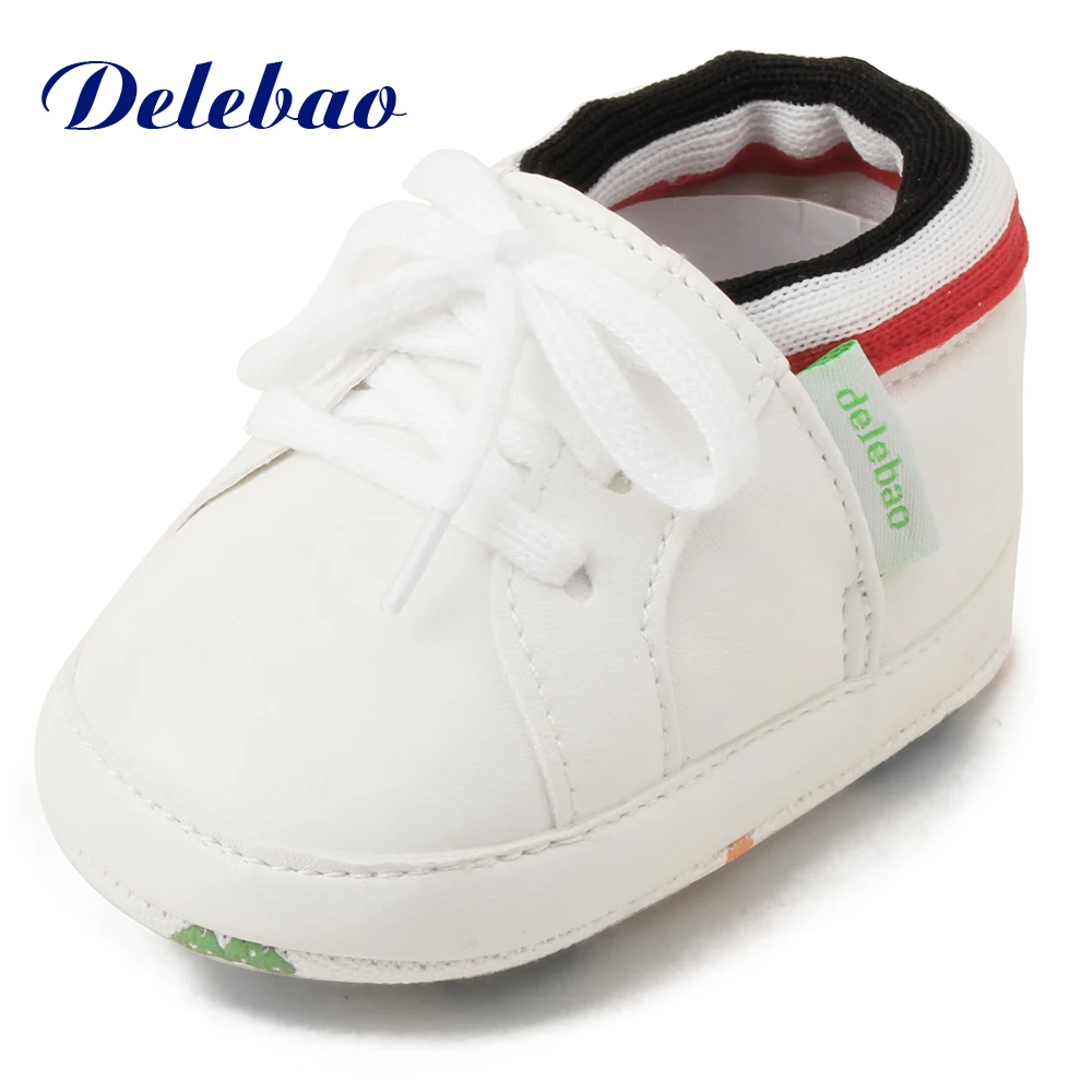 

Delebao Autumn/Winter New Design Baby Shoes High Ankle Hook & Loop Warm Toddler Shoes Infant Lace-up Fist Walkers