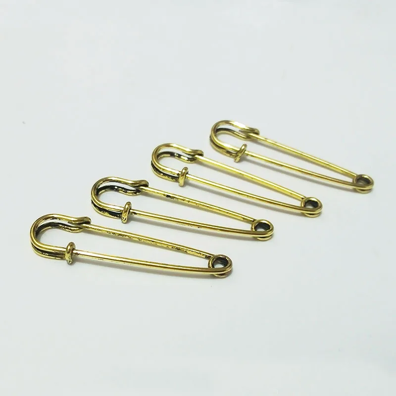 

aqntique gold brooch big pin findings Safety pins Kilt needle garment scarf shawl hijab dress corsage adhesive charms holder