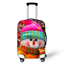 FORUDESIGNS, высококачественный переносной Чехол для багажа, чехол на колесиках, пылезащитный чехол, аксессуары с рождественским принтом