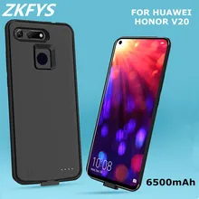 ZKFYS 6500 mAh ультра тонкий быстро Зарядное устройство Батарея чехол для huawei Honor V20 зарядки Мощность банка для Honor V20 Мощность случае
