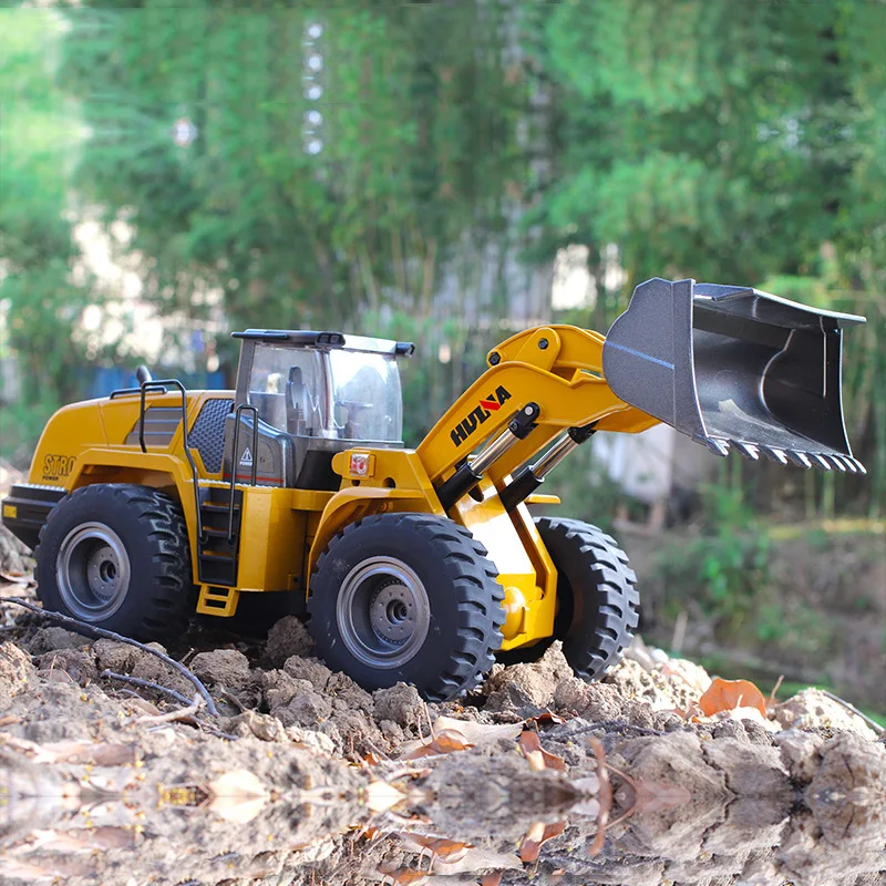 US $204.48 Huina 583 1583 10 Channel 114 Remote Control Excavator Rtr 24ghz Hobby Bulldozer Alloy Truck Boys Autos Rc Hydraulic Rc Toys