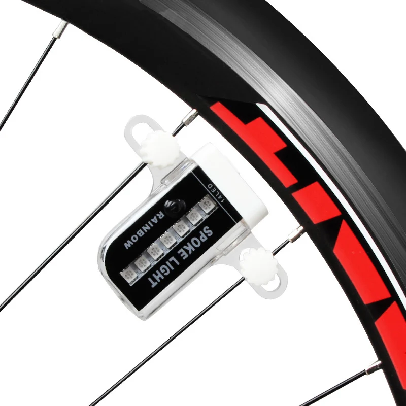 

Bicycle Motorcycle Bike Tyre Tire Wheel Lights USB charge 24 LED Flash Spoke Light Lamp Outdoor Cycling Lights