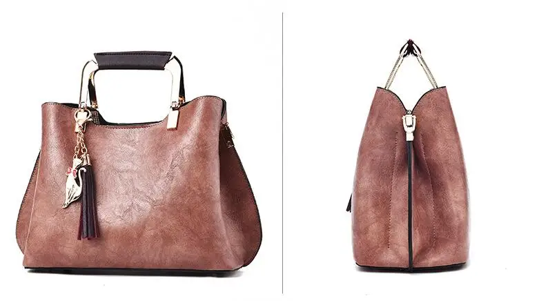 Женская сумка, женские сумки, роскошная женская кожаная сумка, сумка-мессенджер, дизайнерские новые сумки для женщин и корейский стиль, с кисточками