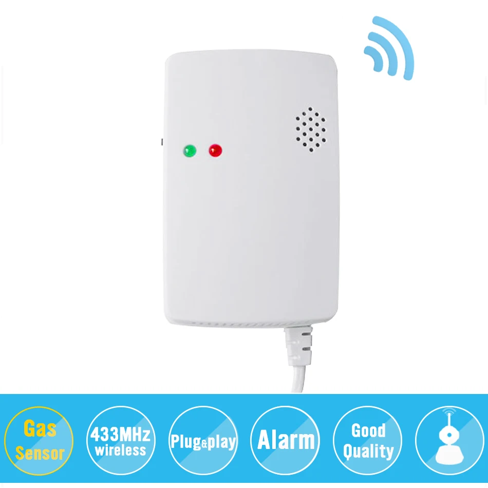 New Arrival Alarm Wired Combustible Gas Detector Sensor , LPG Natural