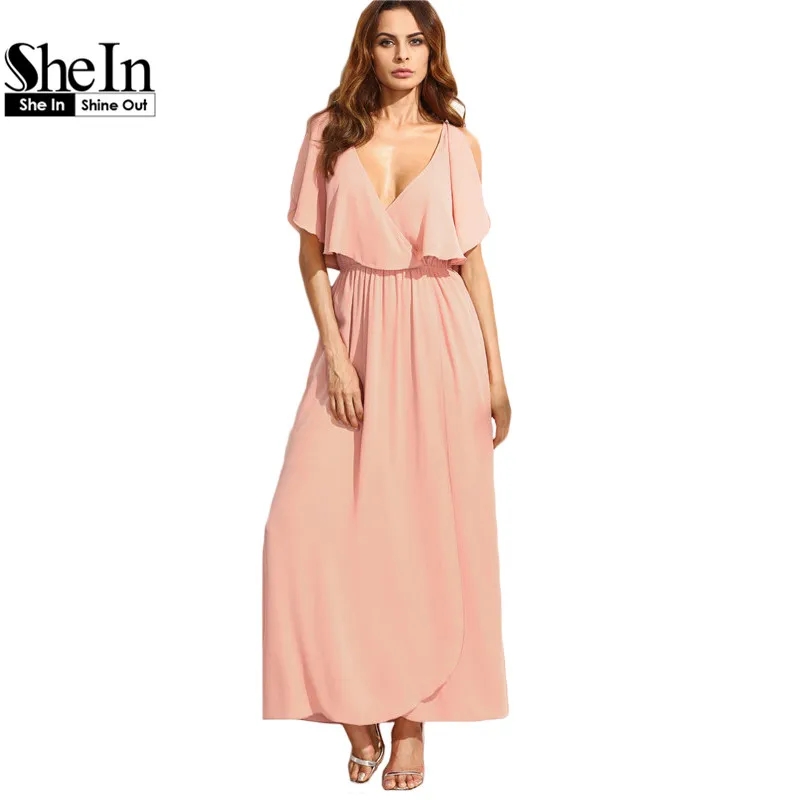 Women's Tops | Cute Tops and Cheap Tops – Page 12 – Stylishplus V Neck Flounce Plain Half Sleeve Maxi Dresses