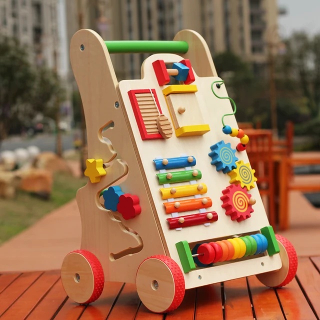 kids wooden walker