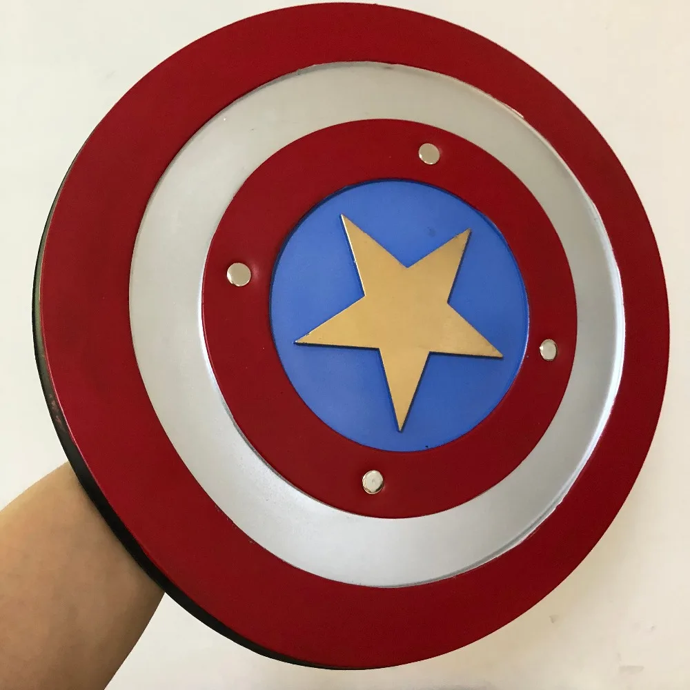 

Movie Captain America 1:1 Justice Round Shield Action Figure Model Halloween Cosplay Prop PU Weapon Kids Role Gift 44cm