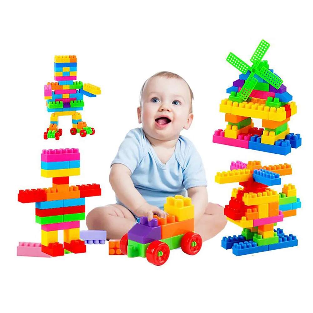 

110pcs Building Blocks ABS Materials Spell Inserting Blocks Toys for Children Car Model Learning Educational Toys Gifts for Kid