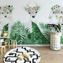 Beibehang Пользовательские Современные обои животных слон медведь белка Пингвин Детская комната фон papel де parede обои