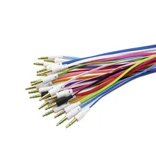 AUTO 2016 Top quality random color 3.5mm Car Male to M AUX AUXILIARY sound Stereo Audio Data Cable MP3 free shipping Au 18