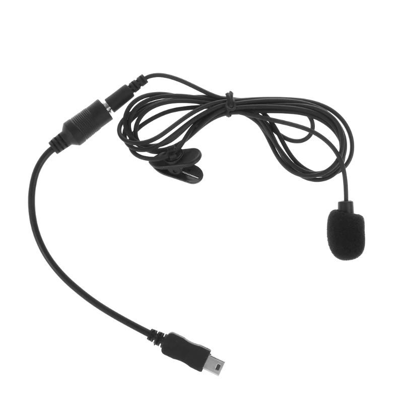 

OOTDTY New 2017 arrival 3.5mm External Clip on Microphone + Adapter Cable for Go Pro Hero 4 3+ 3 Camera