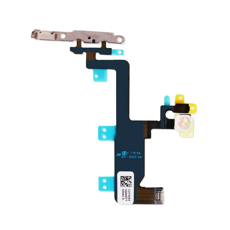 

1pcsNew Power Flex Cable For iPhone 6 6G 4.7" Switch On Off Sensor With Metal Replacement parts