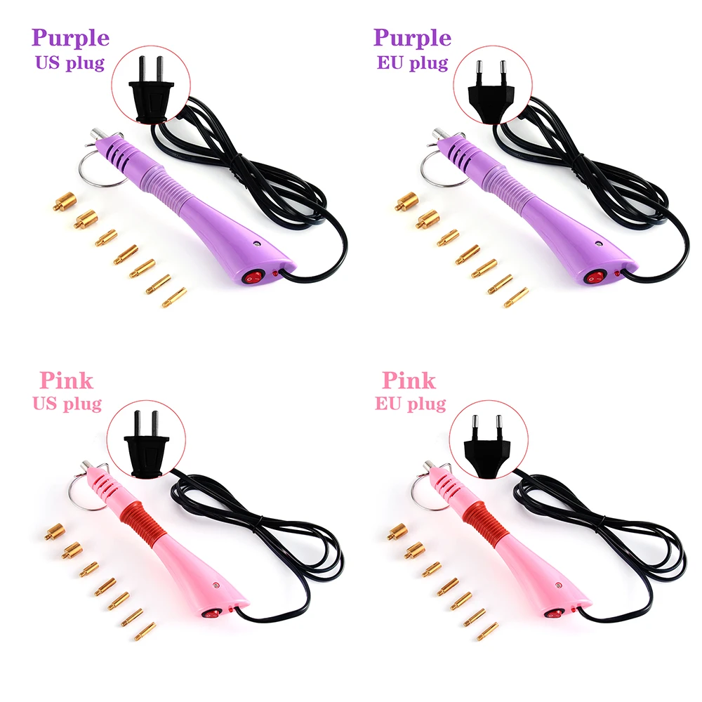 UE/US 7 подсказок 5 секунд быстрый нагрев Горячая палочка устройство накладывания страз аппликаторы для украшений DIY Инструменты